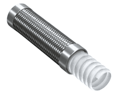 PTFE HOSE WITH S. S. BRAIDING