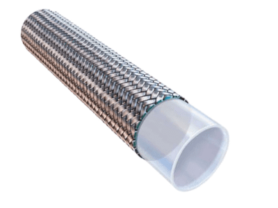 Smooth Bore PTFE Single Braided SS